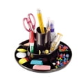 thumbnail image 1 of Rotary Desk Organizer, 11 Compartments, 8 3/4 Dia X 5 3/8, Black | Bundle of 2 Each, 1 of 3