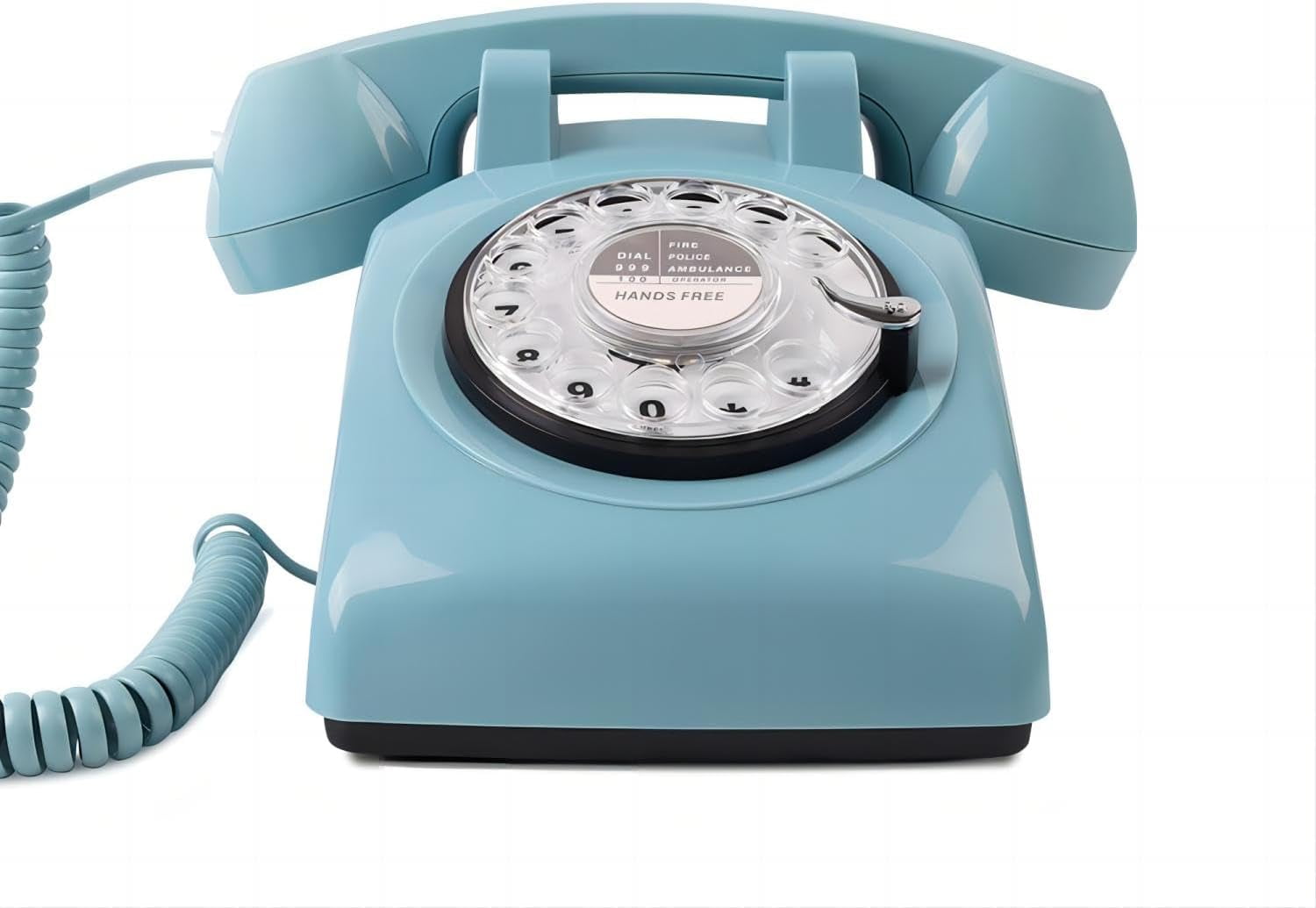 Rotary Dial Phone, MCHEETA Retro Phone 1980's Vintage Phone, Old Telephone Antique Corded Landline Phone