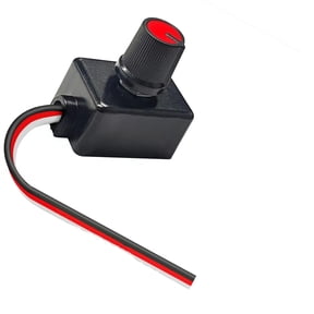 Rotary Dimmer 12-24V Compact Design for LED Strip Lights, Low Control