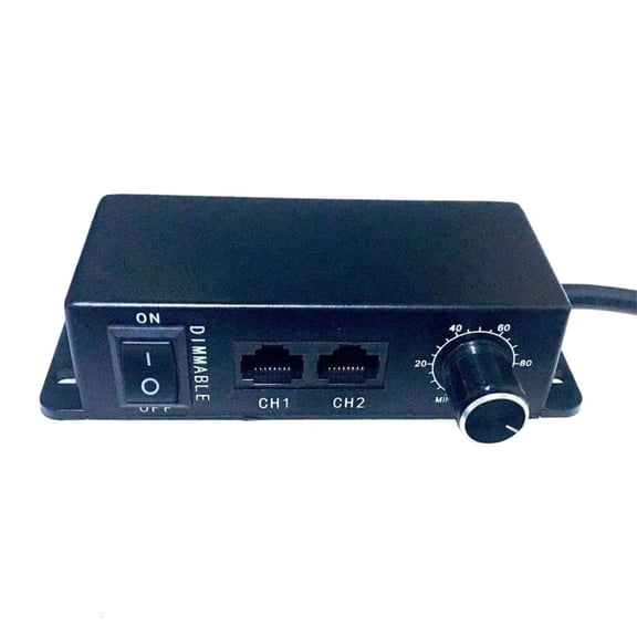 Rotary Dimmer switches Adjustable Sync Controller Rotary Dimmer Controller Plastic for Dimmable LED Grow Lights Ballasts