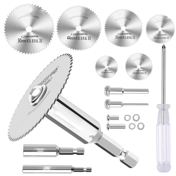 Rotary Drill Saw Blades: 6 PCS Mini Circular Saw Blades,HSS Small Cutting Discs for Rotary Tools,Inside PVC Pipe Cutter