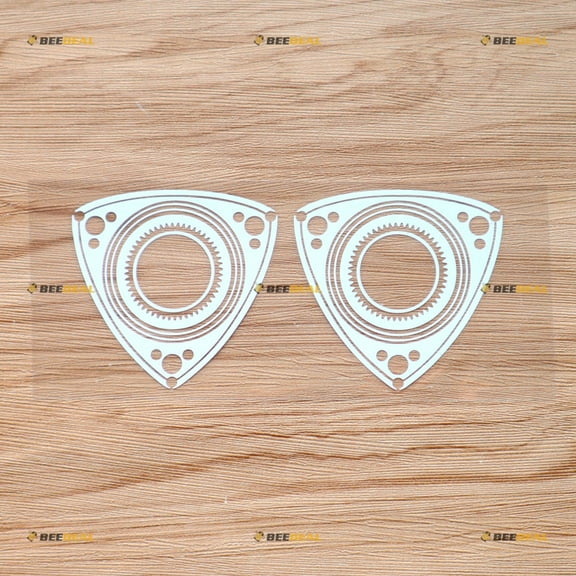 Rotary Engine Wankel Engine Sticker Decal Vinyl - 2 Pack White 4" - Fit For Mazda 3 6 CX-5 RX7 No Background Die-cut