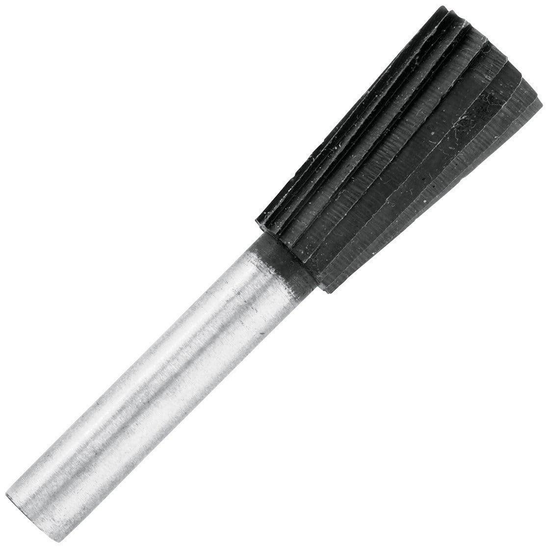 Vermont American 16676 1/2-Inch by 7/8-Inch Useable Length Inverted Cone Shaped Rotary File CD 1/4-Inch Shank Metal Rotary File for Drill