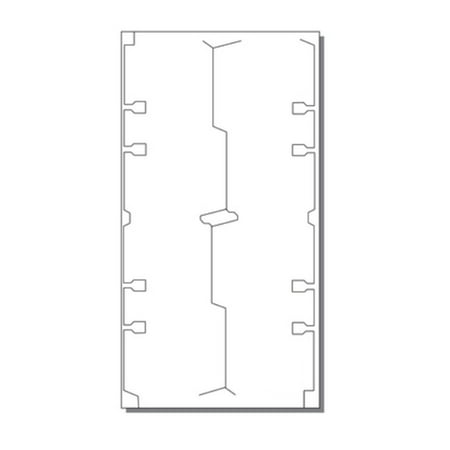 Rotary File Cards (2-1/8"x 4" w R Tab), 4-UP on 4.5"x 9" White Cover- 250 Sheets