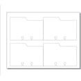 thumbnail image 1 of Rotary File Cards w L Tab (3" x 5"), 4-UP on 8.5"x 11" White Vellum- 250 Sheets, 1 of 1