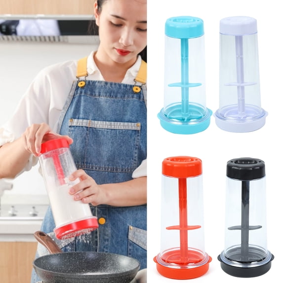 Rotary Flour Sifter Large Capacity Clear Flour Mixing Cup Handheld ...