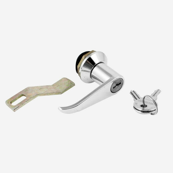 Rotary Grip Recessed Metal 1/2" PT Thread Security Lock for Cabinet Door