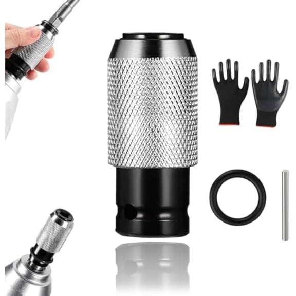 Rotary Hammer Adapter with Impact Drill Bits Set, Electric Drill Wrench to Electric Hammers Conversion Convert Adapter, Electrical Extension Tool Kit for Hammer Adapted Tools(1PCS)