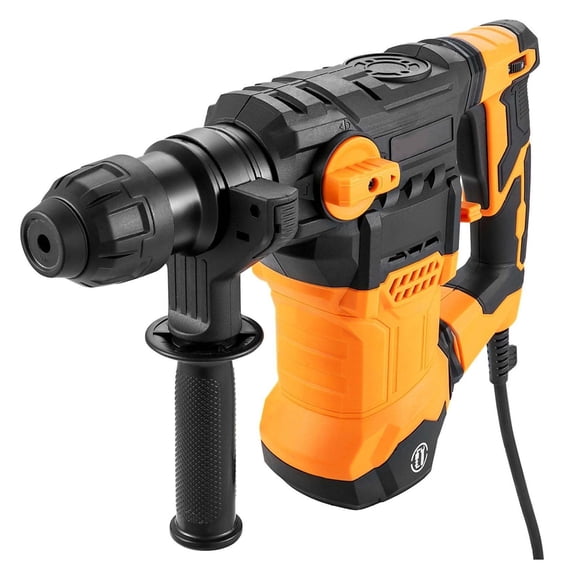 Rotary Hammer Drill Corded, 1-1/4" 4 Mode SDS-Plus, 1500W Chipping Hammer with Accessories