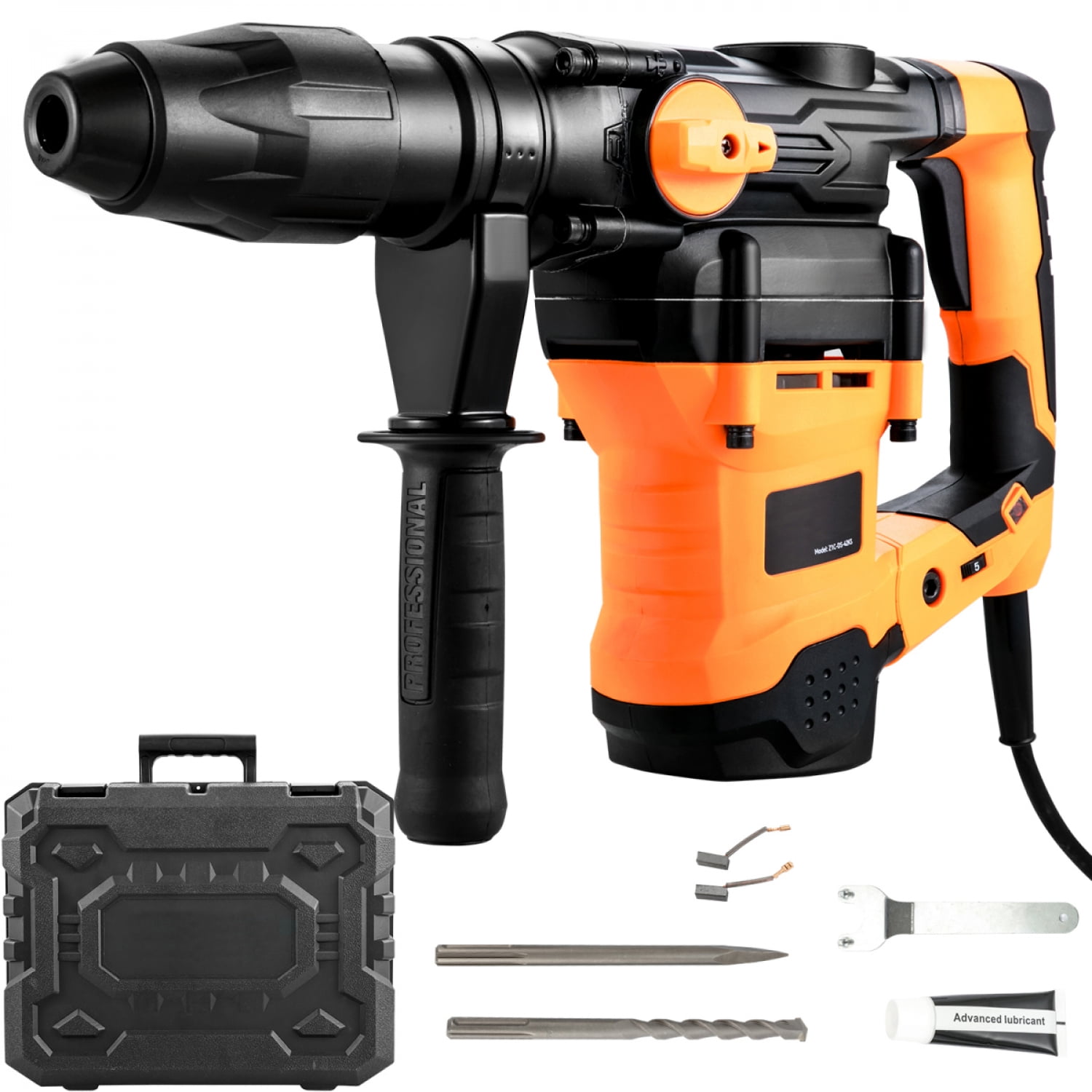 Rotary Hammer Drill Corded 1-9/16" 3 Modes SDS-MAX 13Amp 1600W Chipping Hammer for Concrete Metal