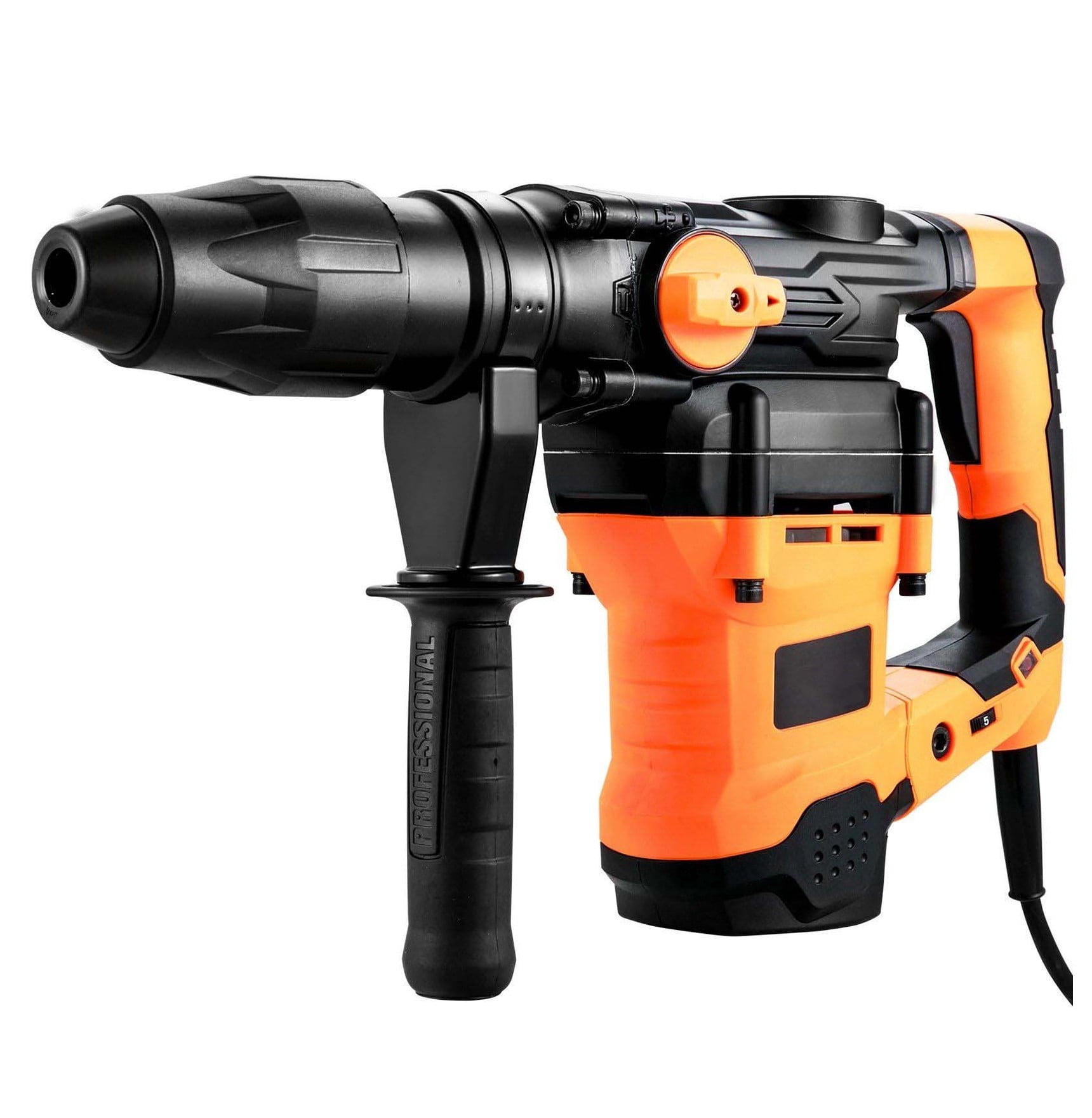 Rotary Hammer Drill Corded, 1-9/16" SDS-MAX, 10J Impact Energy, 2 Mode Chipping Hammer, Heavy Duty Concrete Drill for Demolition & Construction