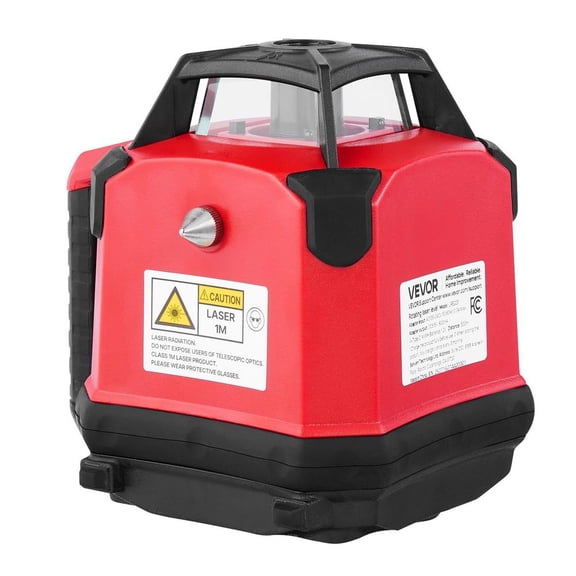 Rotary Laser Level Kit, 1650Ft Range Self Leveling Red Beam Laser Transit, Heavy-Duty Tripod, Receiver and Carrying Case for Construction
