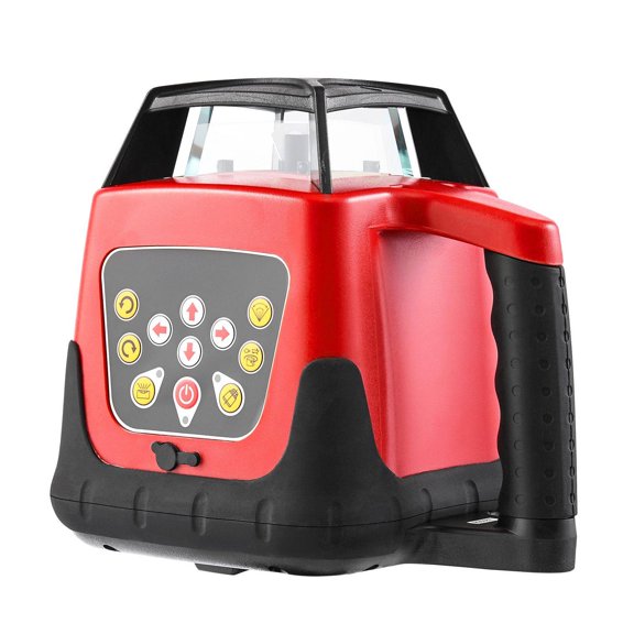 Rotary Laser Level Kit 1650ft 360 Degree Self Leveling Red Horizontal Laser with Tripod Receiver Remote Control Scale Tool Case IP66 Waterproof 0.80in per 100ft Precision for Construction
