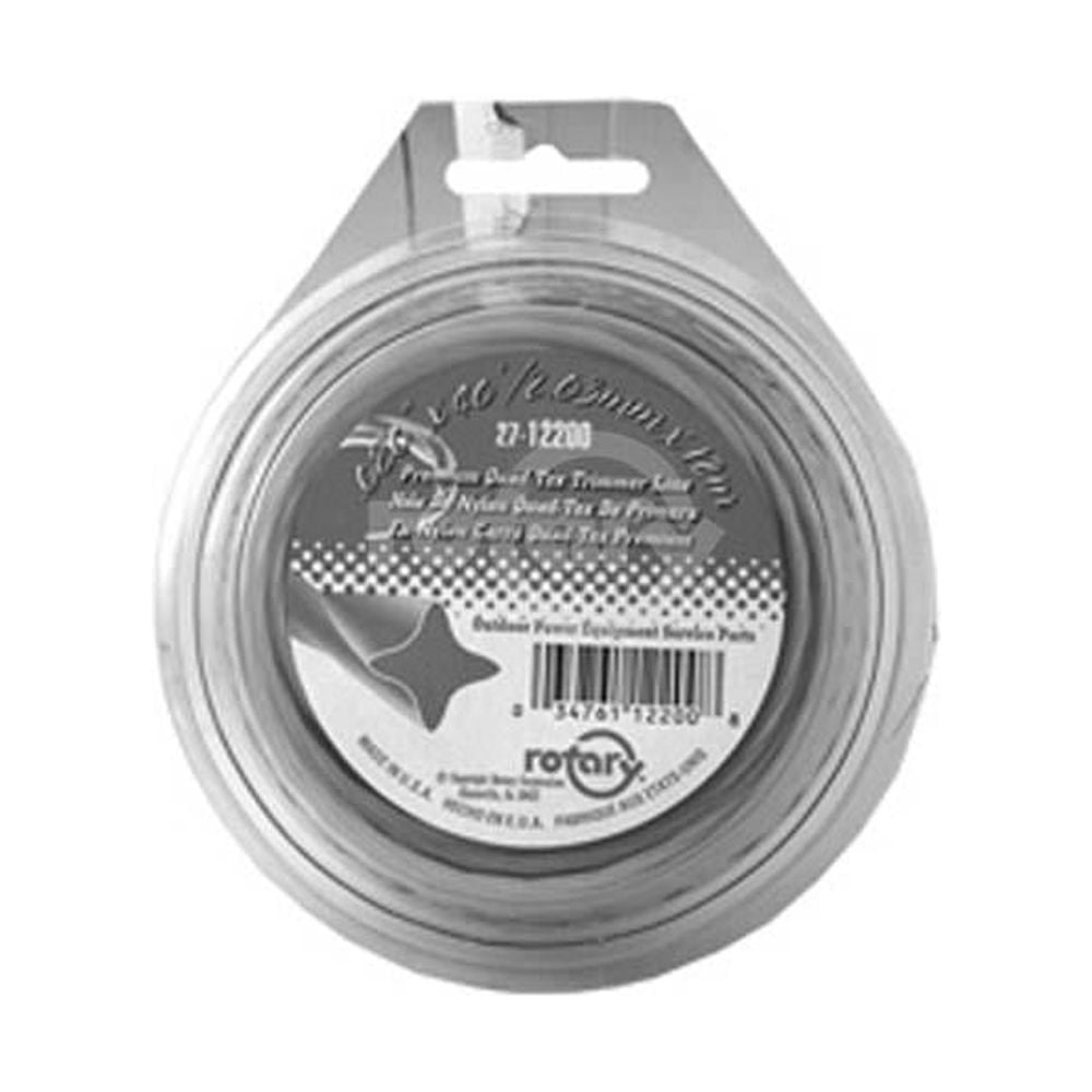 Rotary Line Trimmer .105 24' Loop QuadTex Twist Green