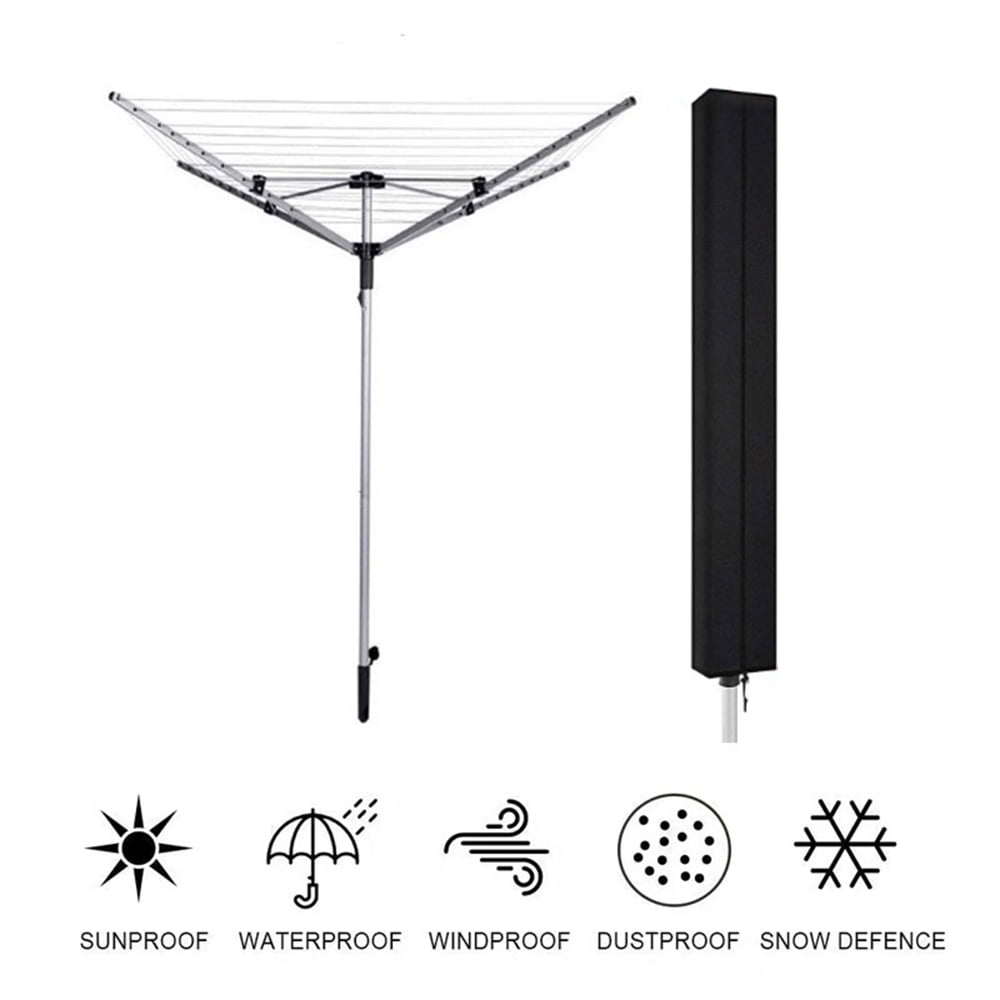 Rotary Outdoor Umbrella Drying Rack Cover Weather Resistant Material