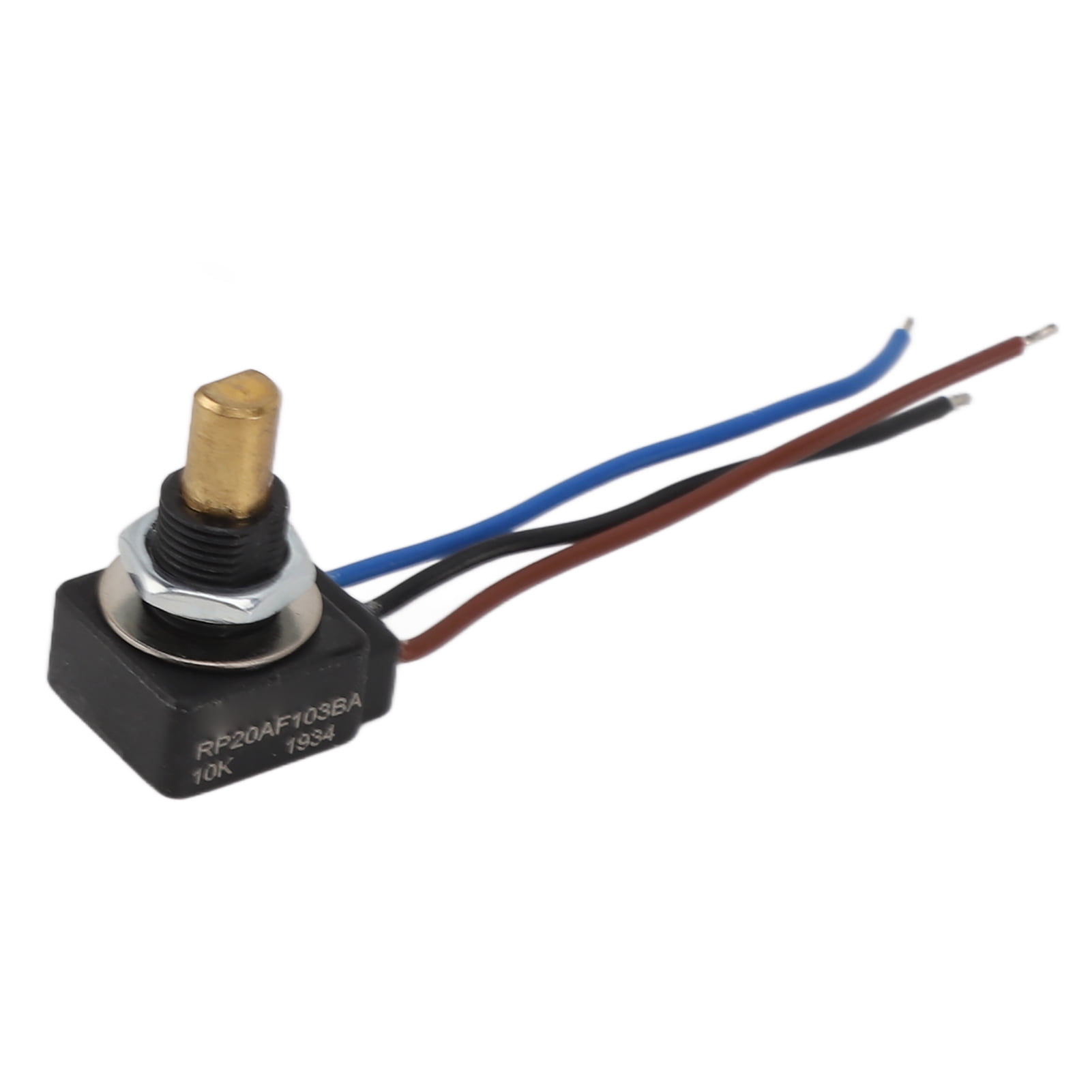 Rotary Potentiometer with Connector Wire 10K Ohm Linear Taper Adjustable Resistance 3 Pin