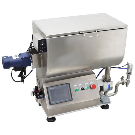Rotary Pump Filling Machine Stainless Steel Filler with 80L Mixing Hopper for Sauce Beverages Jam