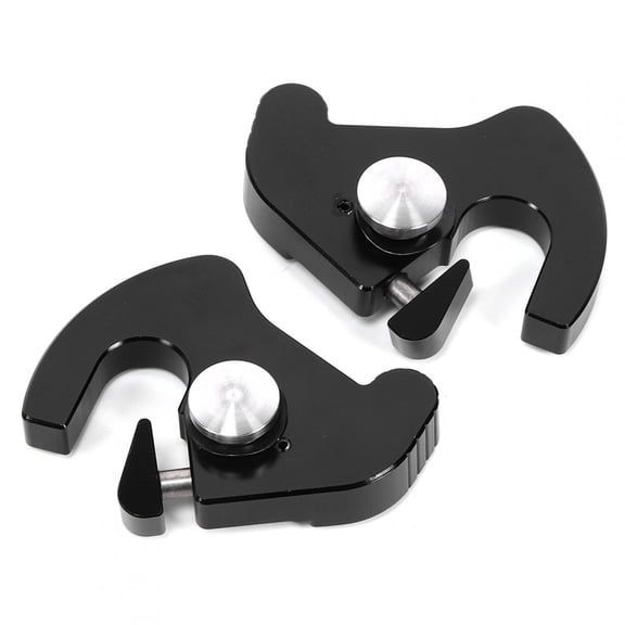 Rotary Sissy Bar Luggage Rack Docking Latch Clip Kit for Motorcycles, CNC Aluminum Quick Release Backrest Fastener Hardware Latches, 10 Inches / 25.4 cm Long