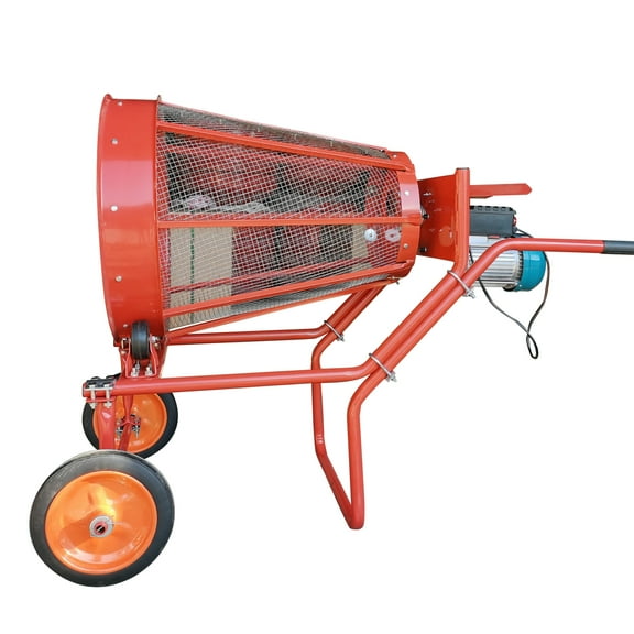 Rotary Soil Sand Drum Screening Rolling Machine Hand-Pushed Model Electric 220V