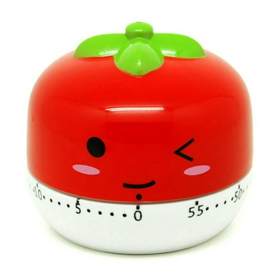 Rotary Tool Egg Cooker Timer Novelty Kitchen Vegetable Animal Cooking Digital Cupcake Red