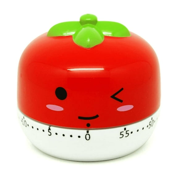 Rotary Tool Egg Cooker Timer Novelty Kitchen Vegetable Animal Cooking Digital Cupcake Red