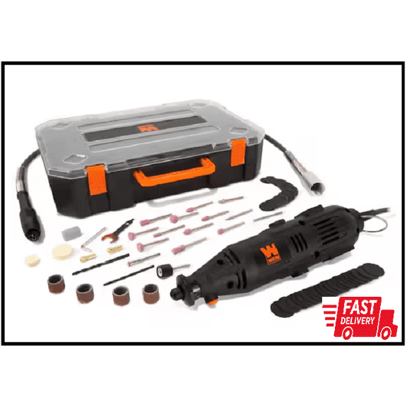 Rotary Tool Kit 100+ Pieces Accessories Dremel Set Variable Speed w/ Flex Shaft