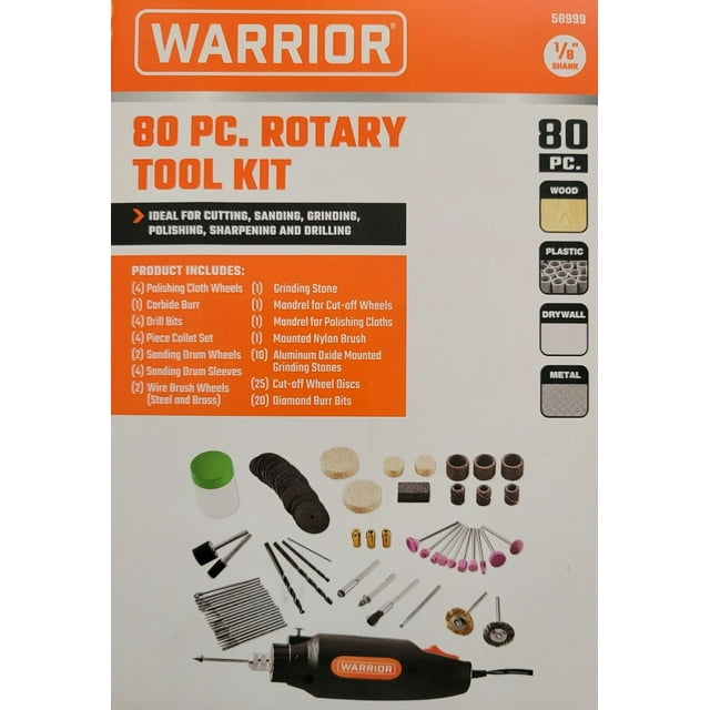 Rotary Tool Kit 80 Pc