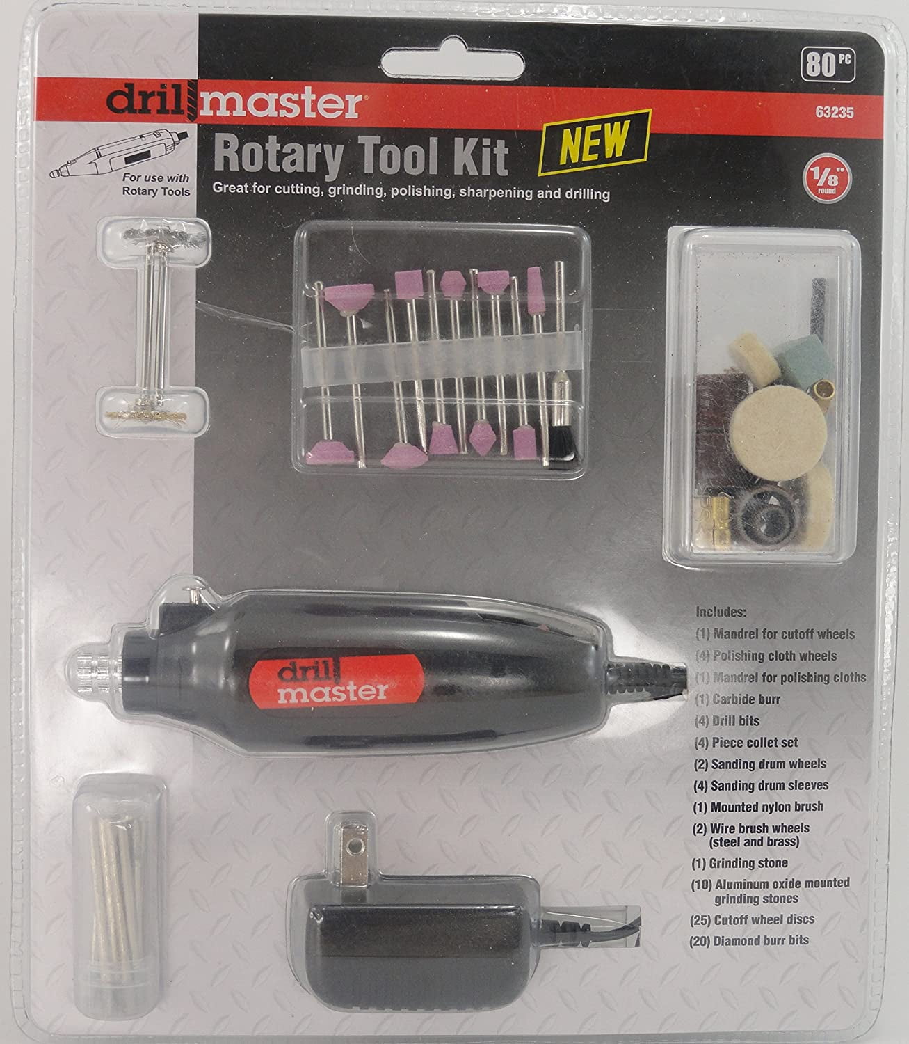 Rotary Kit Rotary Tool Kit 80 Pc - Walmart.com