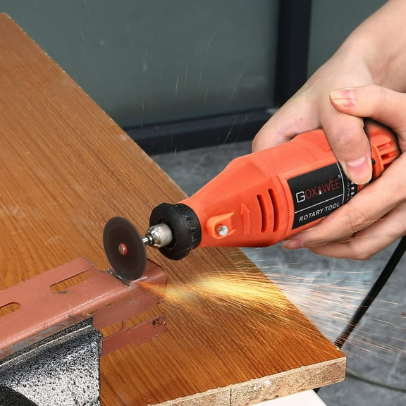 Rotary Tool Kit with Keyless Drill Chuck and Flex Shaft, Variable Speed Electric Multiuse Tool & 140 Accessories for Cutting, Drilling, Engraving, Grinding, , Polishing, Crafts, and