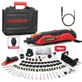 thumbnail image 1 of Rotary Tool Kit, SNAN Tool with MultiPro Keyless Chuck and Flex Shaft, 10000-35000RPM, 6 Variable Speed, 110 Accessories Ideal for Craft Projects, DIY Creations, Cutting, Engraving-SERTD02., 1 of 3
