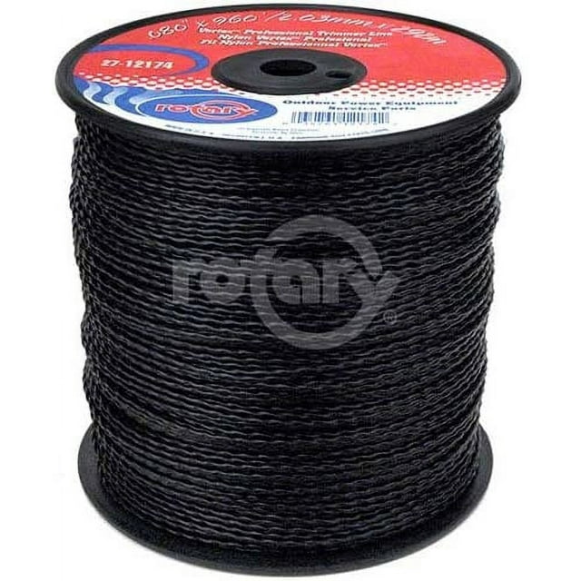 Rotary Trimmer Line .080 Md Spool Black Vortex Line