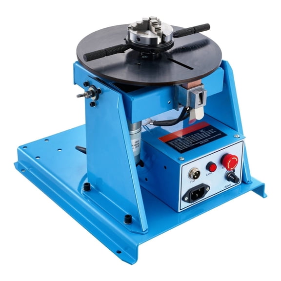 Rotary Welding Positioner 10KG, 0-90 Welding Turntable with 8.1" 3-Jaw Chuck, 1-12 RPM Portable Welder Positioning Machine for Metal Fabrication, Repair, DIY Projects