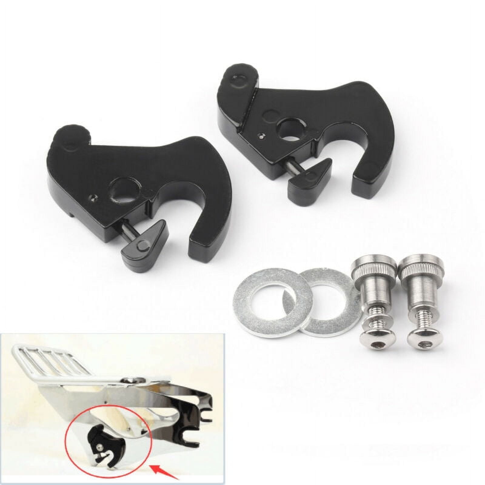 Rotary latch Latches Kit with locks for Harley sissy bar luggage rack