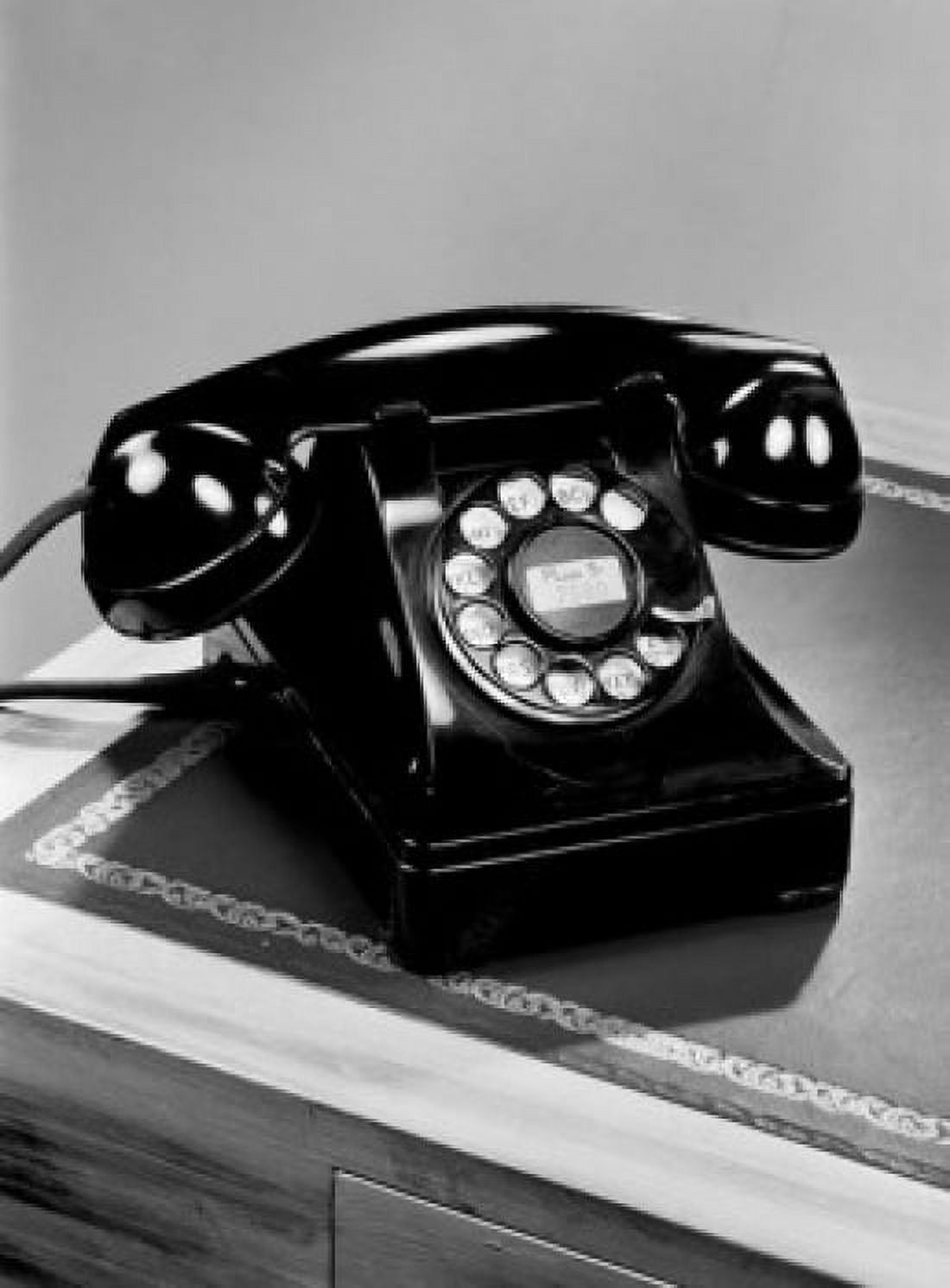 Rotary telephone Canvas Art - (24 x 36)