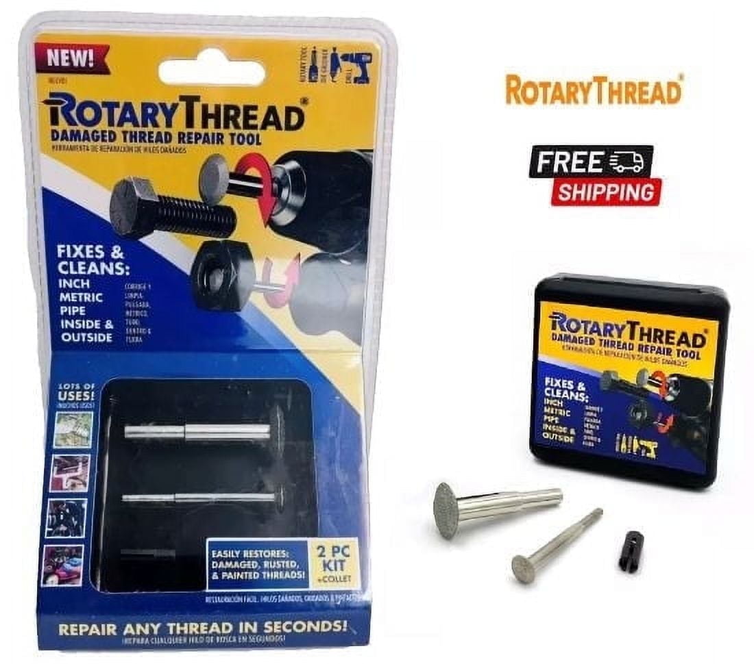 RotaryThread DAMAGED THREAD REPAIR TOOL-Repair Any Thread In Seconds ...