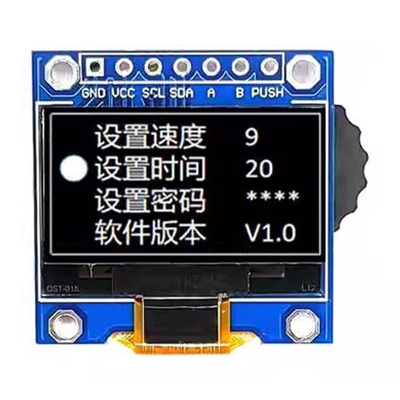 Rotarys Encoders Integrated 0.96Inch OledS Display Module High Contrast 128x64 1306 IIC Compatible Projects