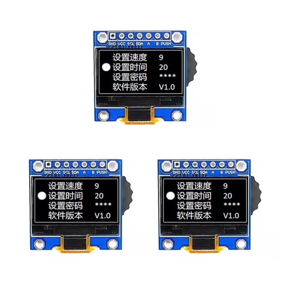 Rotarys Encoders Integrated 0.96Inch OledS Display Module High Contrast 128x64 SSD1306 IIC Compatible DIY Projects