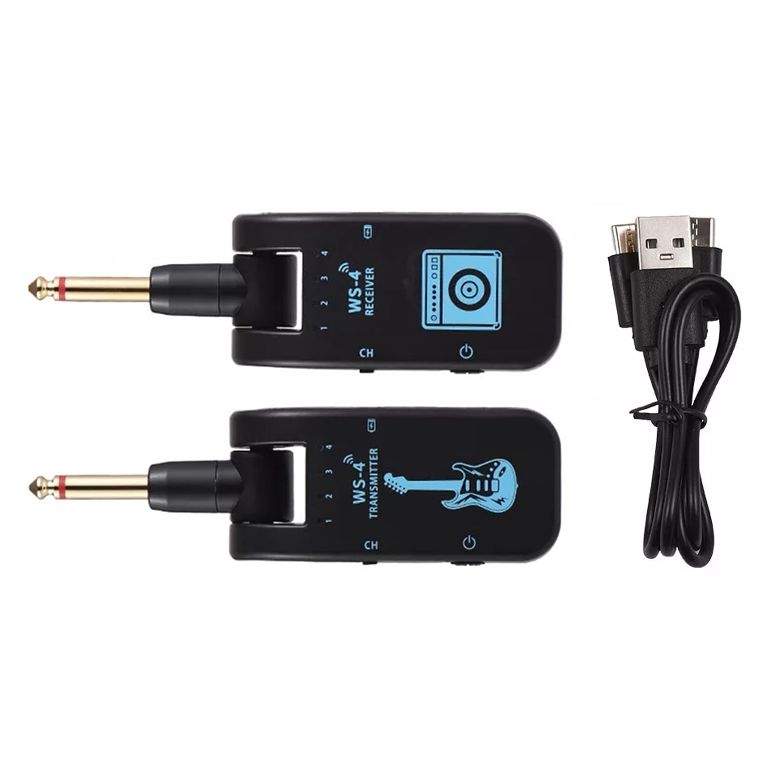 Rotatable 2.4G Wireless Guitar Kit Freedom Movement for Stage Performances Receiver