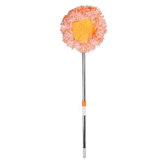 Rotatable 360 Adjustable Cleaning Mop with Telescopic Handle, Wet and Dry Triangular Mop for Floors, Walls, Glass, Corners and Car Dust Removal, Easy Installation and Storage