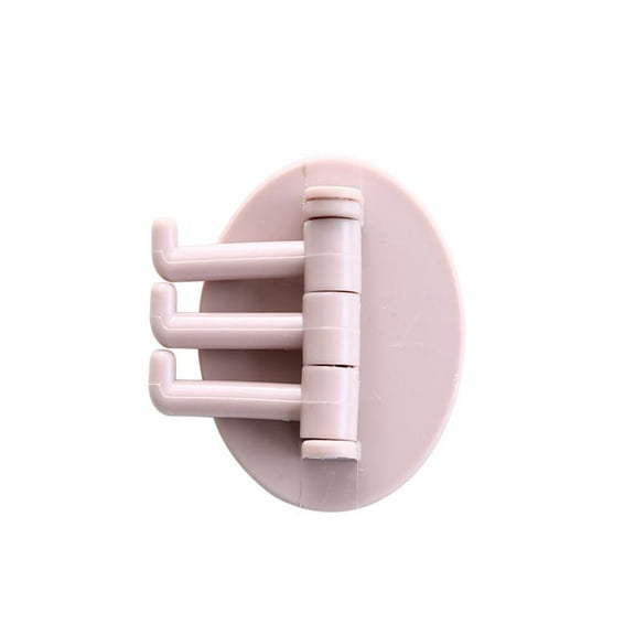 Rotatable Adhesive Tritip Wall Hook, 180°Flexible Rotation Adhesive Hooks, Kitchen Self Adhesive Wall Mount Hook, Multifunctional Rotatable 3 Storage Hanger