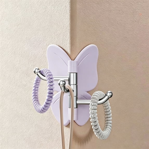 Rotatable Adhesive Wall Hooks, No Drill Heavy Duty Waterproof Hooks for Bathroom Kitchen Storage, Removable Reusable Wall Hooks with 360° Swivel Hook Head for Towels Robes Utensils Keys Organization