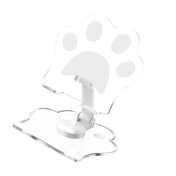Rotatable Cats Claws Phone Holder Adjustable Desktop Stand Charges Friendly Slot with Thick Acrylic for Videos