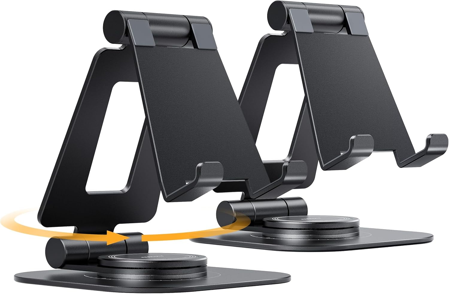 Rotatable Cell Phone Stand for Desk, Height Angle Adjustable Phone Holder Portable Phone Stand Compatible for Most Smartphones iPhone 14, Pro, Pro Max, 13 12 X XS