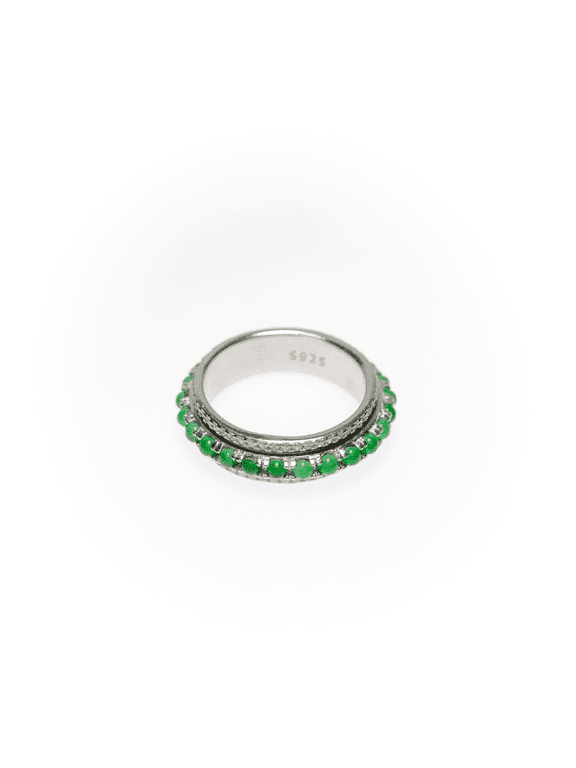 Rotatable Circular Jade Ring 17mm