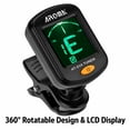 Rotatable Clip-on Tuner LCD Display for Chromatic Guitar Bass Ukulele ...