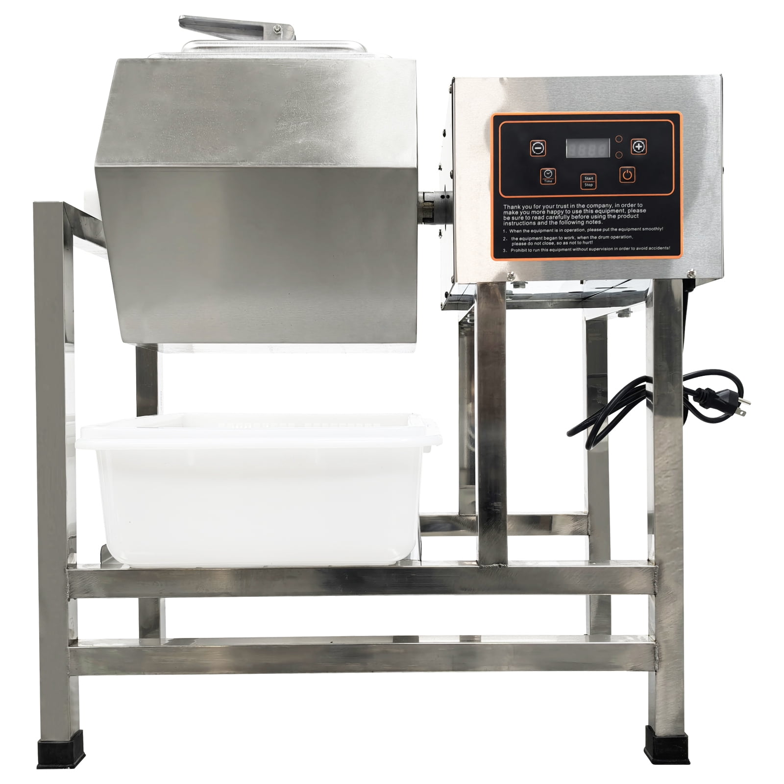 Rotatable Commercial Marinating Machine Hexagonal Stainless Steel Meat Vegetable Tumbler Marinator