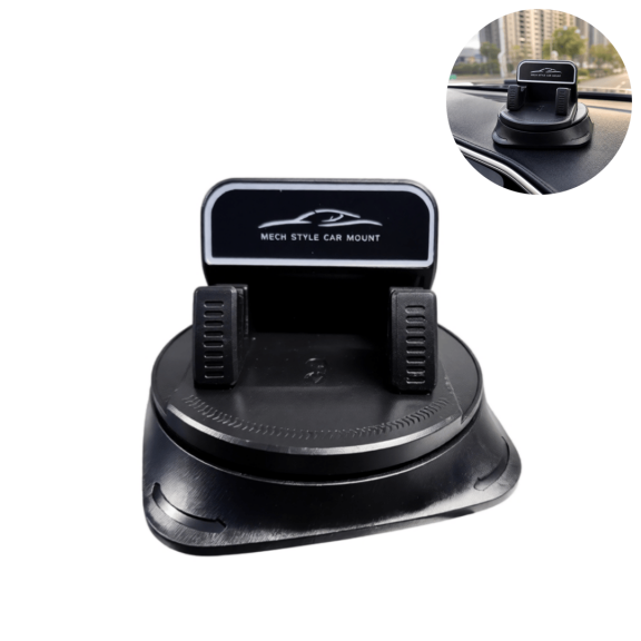 Rotatable Dashboard Car Cell Phone Holder, Anti-Slip Silicone Base Hands-Free Navigation Phone Mount Compatible with All Smartphones, 1Pc