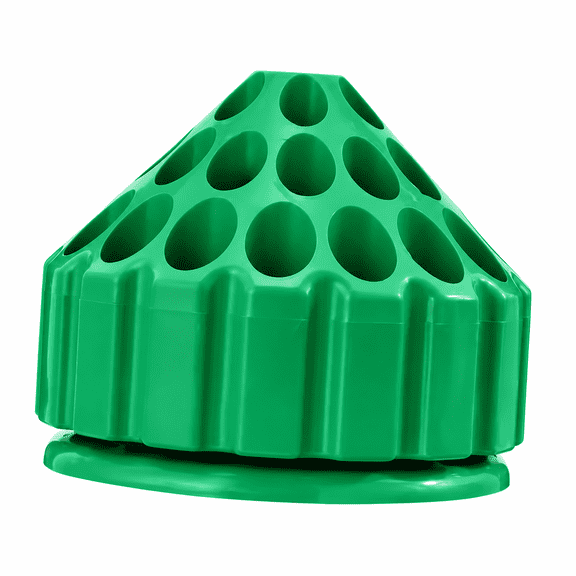 Rotatable Drill Bit Organizer Honeycomb Drill Bit Holder with Multiple Holes, Space-Saving Small Tool Storage for Drill & Screwdriver Bits Green