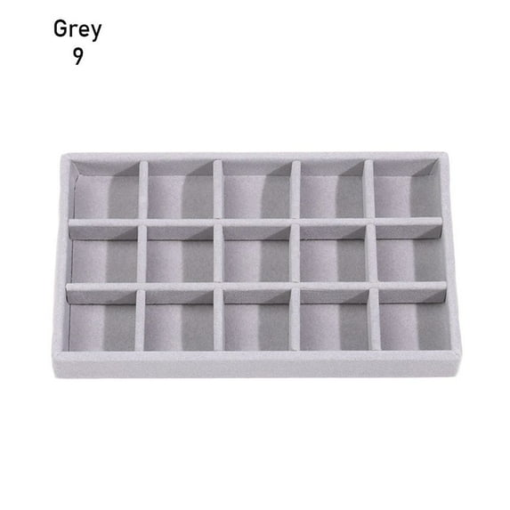 Rotatable Fashion Travel Jewelry Tray Case New Design Jewelry Accessory Earring Holder Rotating Jewelry Box Bracelets Rings Storage GREY 9