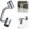 thumbnail image 1 of Rotatable Faucet Aerator Extension, 1080° Universal Swivel Sink Faucet Extender, U Shape Copper Rotating Faucet Extender with Adjustable Robotic Arm, 2 Spray Modes for Bathroom and Kitchen (1Pc), 1 of 12
